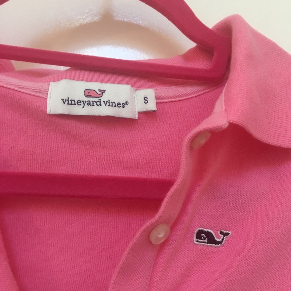 pink vineyard vines polo size small/2-4